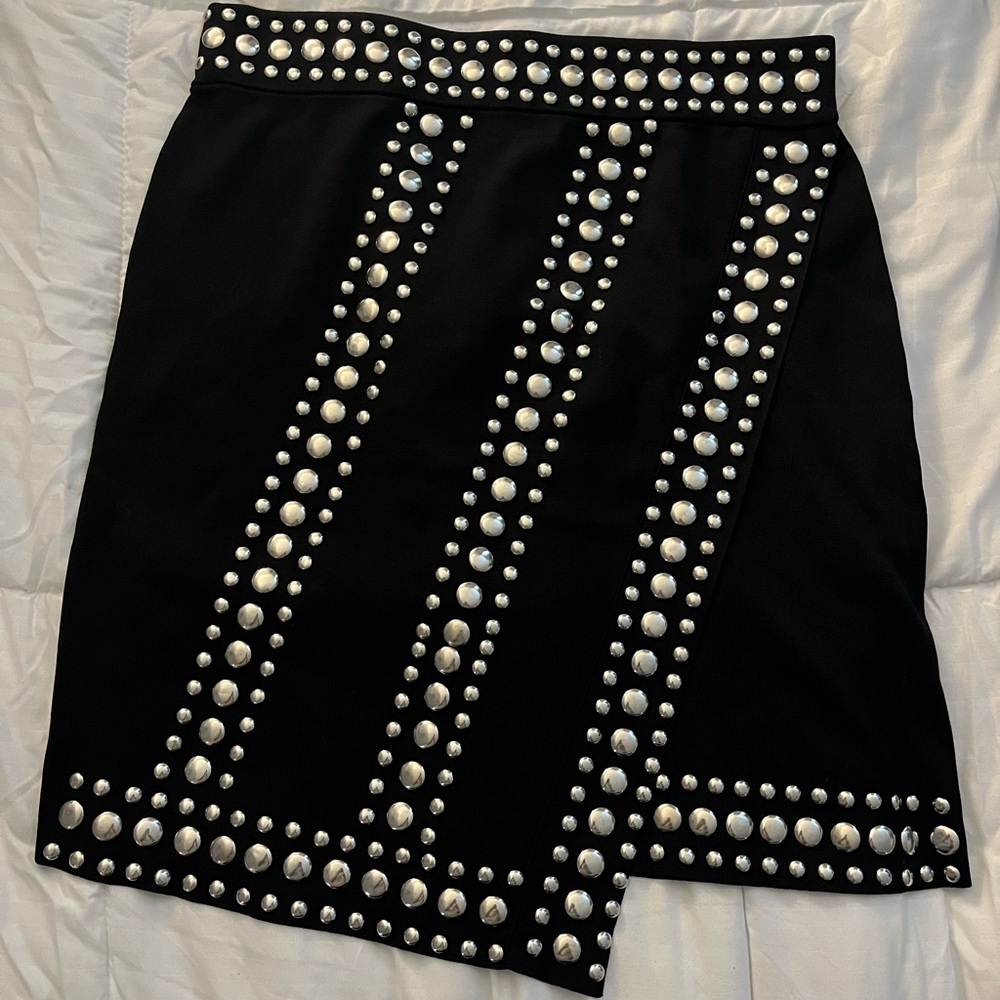 Black Studded Skirt
